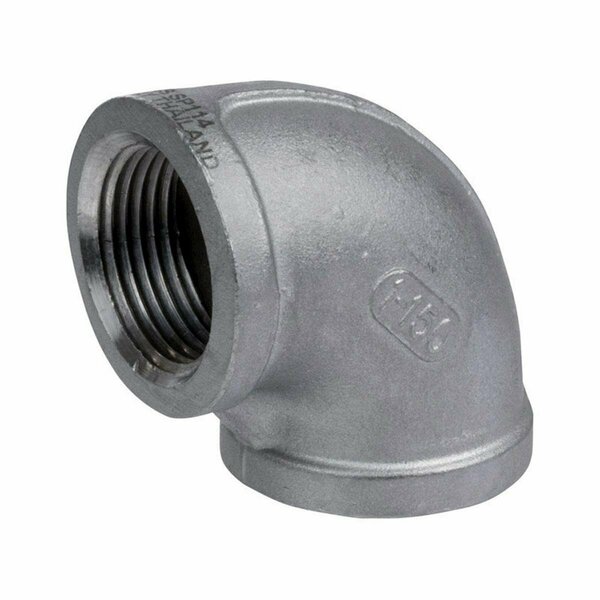 Smith Cooper 1.5 in. FPT x 1.5 in. Dia. FPT Stainless Steel Elbow 4868113